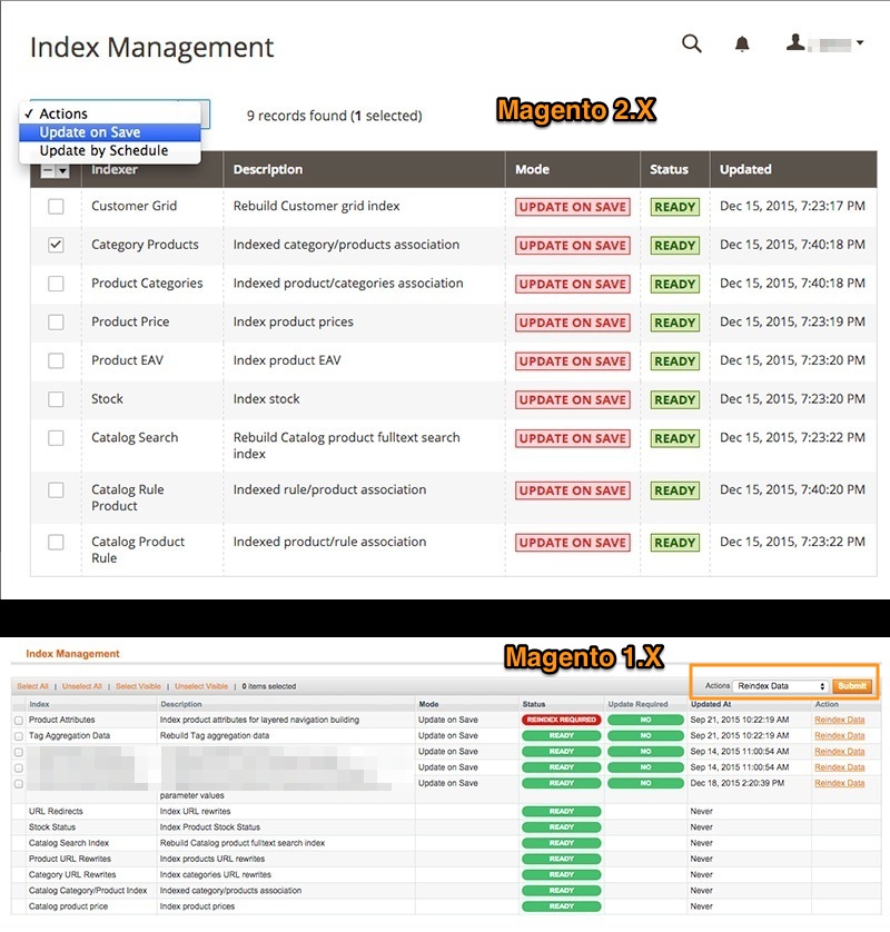 Better Reindexing Control