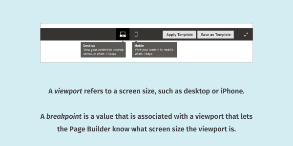 Viewport and breakpoint definitions