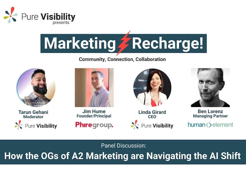 Marketing Recharge panel discussion on AI