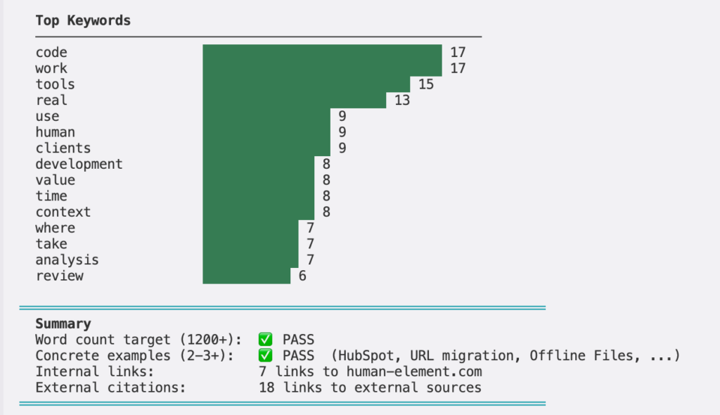 Image: Hey look, it’s a Python script analyzing the blog post you’re reading. Neat!