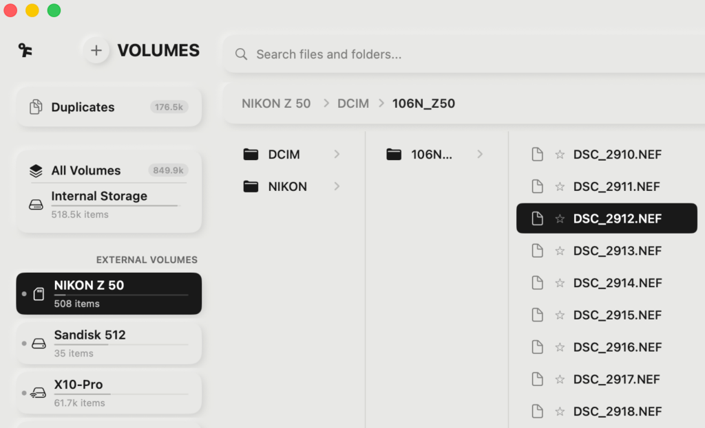 Image: Screenshot of the Offline Files app, AKA, the best ~$7.50 USD you can spend as someone with too many hard drives.