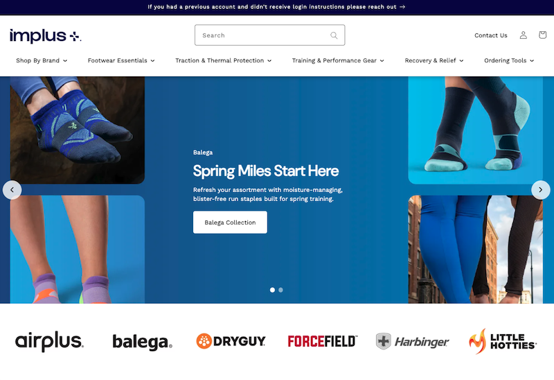 Implus B2B Web Portal launch