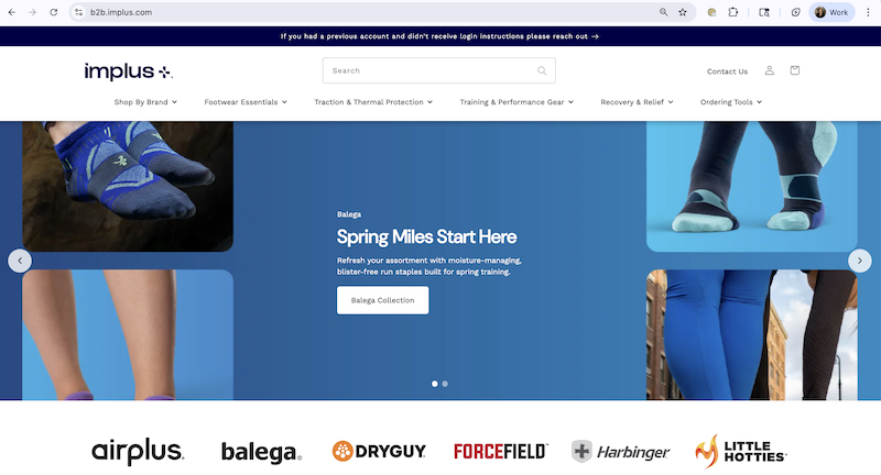 Implus B2B Web Portal
