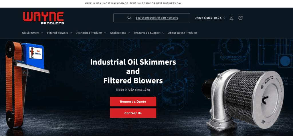 Wayne Products launches new site with Human Element on Shopify