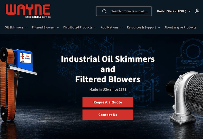 Wayne Products launches new site with Human Element on Shopify